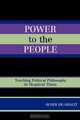 Power to the People, Avner De-Shalit 