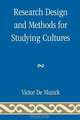 Research Design and Methods for Studying Cultures, Victor C. De Munck 