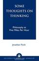 Some Thoughts on Thinking, Jonathan Finch 