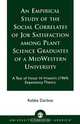 Empirical Study of the Social Correlates of Job Satisfaction Among Plant Science Graduates of a Mid-Western University, Kebba Darboe 