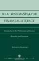 Solutions Manual for Financial Literacy, Kenneth Kaminsky 