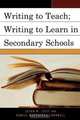 Writing to Teach; Writing to Learn in Secondary Schools, Susan Leist 
