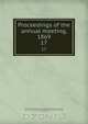 Proceedings of the annual meeting, 1869, 