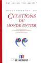 Dictionnaire de citations du monde entier, Florence Montreynaud, Jeanne Matignon 