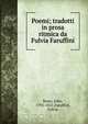 Poemi, Keats John 