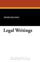 Legal Writings, Henry Fielding 