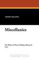 Miscellanies, Henry Fielding 