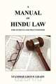 A Manual of Hindu Law, Standish Grove Grady 