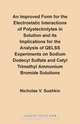 An Improved Form for the Electrostatic Interactions of Polyelectrolytes in Solution and Its Implications for the Analysis of QELSS Experiments on Sod, Nicholas V. Sushkin 