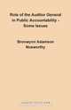 Role of the Auditor General in Public Accountability, Bronwynn Adamson Nosworthy 