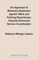 An Appraisal of Batswana Extension Agents