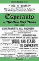 Esperanto in the New York Times (1887 - 1922), Ulrich Becker 