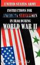 Instructions for American Servicemen in Iraq During World War II, United States Army 