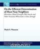 On the Efficient Determination of Most Near Neighbors, Mark S. Manasse 
