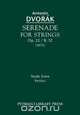 Serenade for Strings, Op. 22 / B. 52 - Study score, Antonin Dvorak 
