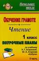 Обучение грамоте. Чтение. 1 класс. Поурочные планы по учебнику Н.Г. Агарковой, Ю.А. Агаркова "Азбука". Часть II, Лободина Н.В. 