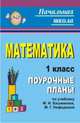 Математика. 1 класс. Поурочные планы по учебнику М.И. Башмакова, М.Г. Нефёдовой, Лободина Н.В. 