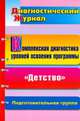 Комплексная диагностика уровней освоения программы "Детство" под редакцией В. И. Логиновой: диагностический журнал. Подготовительная группа, Вершинина Н. Б. 