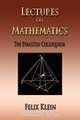 Lectures On Mathematics - The Evanston Colloquium, Felix Klein 