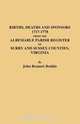 Births, Deaths and Sponsors, 1717-1778 from the Albemarle Parish Register of Surry and Sussex Counties, Virginia, John Bennett Boddie 