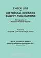 Check List of Historical Records Survey Publications. Bibliography of Research Projects Preports. W.P.A. Technical Series, Research and Records Biblio, Sargent B. Child 