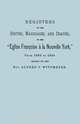 Registers of the Births, Marriages, and Deaths of the Eglise Francoise a la Nouvelle York, from 1688 to 1804, 