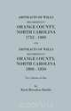 Abstracts of Wills Recorded in Orange County, North Cjaorlina, 1752-1800 [And] Abstracts of Wills Recorded in Orange County, North Carolina, 1800-1850, Daughters of the American Revolution 