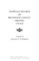 Marriage Records of Brunswick County, Virginia, 1730-1852, Fothergill 