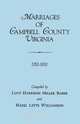 Marriages of Campbell County, Virginia, 1782-1810, 