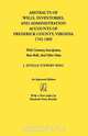 Abstracts of Wills, Inventories...Frederick Co., Va, J. Estelle Stewart King 