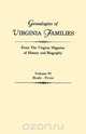 Genealogies of Virginia Families from The Virginia Magazine of History and Biography. In five volumes. Volume IV, Virginia 