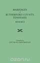 Marriages of Rutherford County, Tennessee, 1804-1872, Edythe Johns Rucker Whitley 