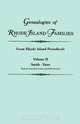 Genealogies of Rhode Island Families [articles extracted] from Rhode Island Periodicals. In two volumes. Volume II, Rhode Island 