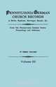 Pennsylvania German Church Records, Volume III, Pennsylvania German Society 