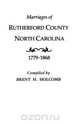 Marriages of Rutherford County, North Carolina, 1779-1868, Brent Holcomb 