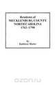 Residents of Mecklenburg County North Carolina 1762-1790, Kathleen Marler 