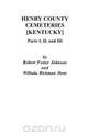 Henry County [Kentucky] Cemeteries, Larry Johnson 