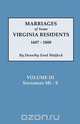 Marriages of Some Virginia Residents, Vol. III, Dorothy Ford Wulfeck 