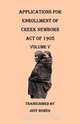 Applications for Enrollment of Creek Newborn, Act of 1905. Volume V, Jeff Bowen 