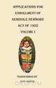 Applications for Enrollment of Seminole Newborn, Act of 1905. Volume I, 