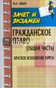 Гражданское право. Общая часть. Краткое изложение курса. Учебное пособие, Гайдук Юрий Николаевич 