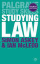 Studying Law. Fourth Edition, Askey Simon 