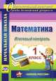 Математика. 1 класс. Итоговый контроль. УМК 'Школа России'. 28 стр. (Формат А4) ФГОС, Круглякова Г.Н. 