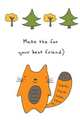 Блокнот для записей "Make the fox your best friend" (А5), 