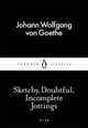 Sketchy, Doubtful, Incomplete Jottings, Goethe Johann Wolfgang von 