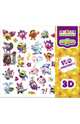Веселые наклейки "Смешарики 3D". 150 наклеек в папке, 
