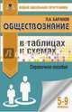 Обществознание в таблицах и схемах. Справочное пособие. 5-9 классы, Баранов Петр Анатольевич 
