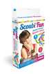 Стильные штучки. Scoubi Fun. Набор для плетения браслетов в коробке: 4 веревочки, 2 застежки, 2 колечка-замочка, 4 подвески, станок-пуговка арт. 0..., 