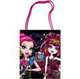 Сумка для покупок/дополнительных занятий Monster High текстильная, печать на пластике, с глиттером, размер 30х30 см, на молнии, одно отделение., 