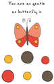 Блокнот для записей "You are as gentle as butterfly is" (А5), 